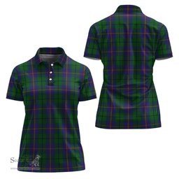 Scottish Carmichael Clan Tartan Polo Shirt For Women, Women's Scottish Polo Shirt Scottish Plaid Tartan Plaid - ScotsTee - scotstee.com