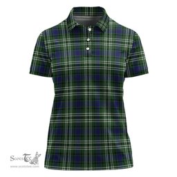 Scottish Blyth Clan Tartan Polo Shirt For Women, Women's Scottish Polo Shirt Scottish Plaid Tartan Plaid - ScotsTee - scotstee.com