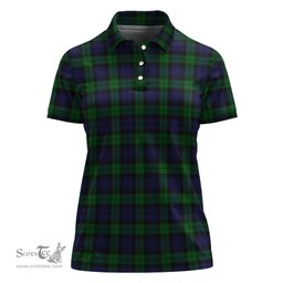 Scottish Black Watch Clan Tartan Polo Shirt For Women, Women's Scottish Polo Shirt Scottish Plaid Tartan Plaid - ScotsTee - scotstee.com