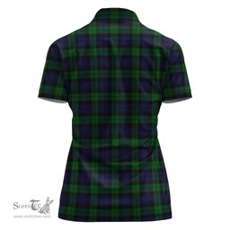 Scottish Black Watch Clan Tartan Polo Shirt For Women, Women's Scottish Polo Shirt Scottish Plaid Tartan Plaid - ScotsTee - scotstee.com