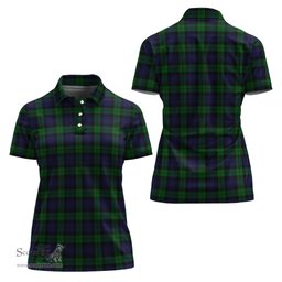 Scottish Black Watch Clan Tartan Polo Shirt For Women, Women's Scottish Polo Shirt Scottish Plaid Tartan Plaid - ScotsTee - scotstee.com