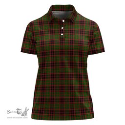Scottish Buchan Modern Clan Tartan Polo Shirt For Women, Women's Scottish Polo Shirt Scottish Plaid Tartan Plaid - ScotsTee - scotstee.com