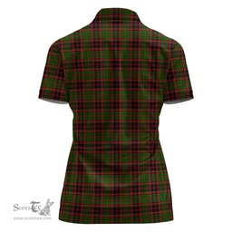Scottish Buchan Modern Clan Tartan Polo Shirt For Women, Women's Scottish Polo Shirt Scottish Plaid Tartan Plaid - ScotsTee - scotstee.com