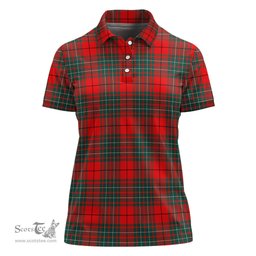 Scottish Cheyne Clan Tartan Polo Shirt For Women, Women's Scottish Polo Shirt Scottish Plaid Tartan Plaid - ScotsTee - scotstee.com