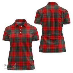Scottish Cheyne Clan Tartan Polo Shirt For Women, Women's Scottish Polo Shirt Scottish Plaid Tartan Plaid - ScotsTee - scotstee.com