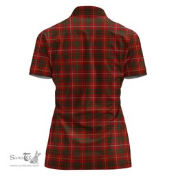 Scottish Bruce Clan Tartan Polo Shirt For Women, Women's Scottish Polo Shirt Scottish Plaid Tartan Plaid - ScotsTee - scotstee.com