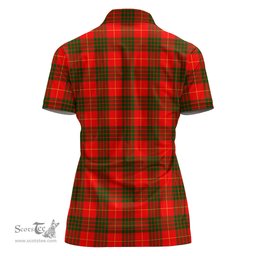 Scottish Cameron Modern Clan Tartan Polo Shirt with Family Crest For Women, Women's Scottish Polo Shirt Scottish Plaid Tartan Plaid - ScotsTee - scotstee.com