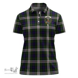 Scottish Blair Dress Clan Tartan Polo Shirt with Family Crest For Women, Women's Scottish Polo Shirt Scottish Plaid Tartan Plaid - ScotsTee - scotstee.com