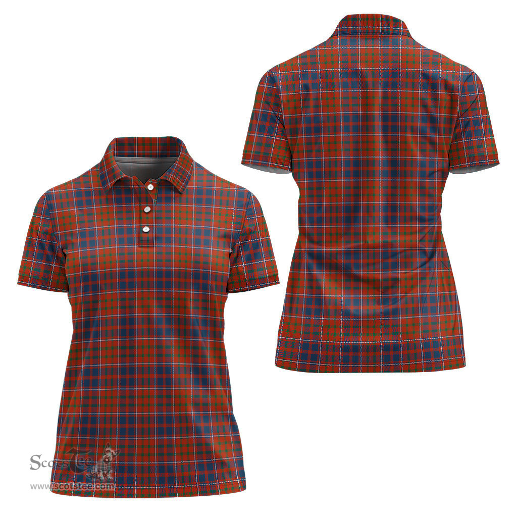 Scottish Cameron of Lochiel Ancient Clan Tartan Polo Shirt For Women, Women's Scottish Polo Shirt Scottish Plaid Tartan Plaid - ScotsTee - scotstee.com
