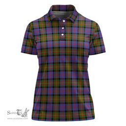 Scottish Carnegie Ancient Clan Tartan Polo Shirt For Women, Women's Scottish Polo Shirt Scottish Plaid Tartan Plaid - ScotsTee - scotstee.com
