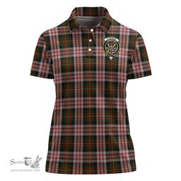 Scottish Carnegie Dress Clan Tartan Polo Shirt with Family Crest For Women, Women's Scottish Polo Shirt Scottish Plaid Tartan Plaid - ScotsTee - scotstee.com