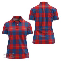 Scottish Blane Clan Tartan Polo Shirt For Women, Women's Scottish Polo Shirt Scottish Plaid Tartan Plaid - ScotsTee - scotstee.com