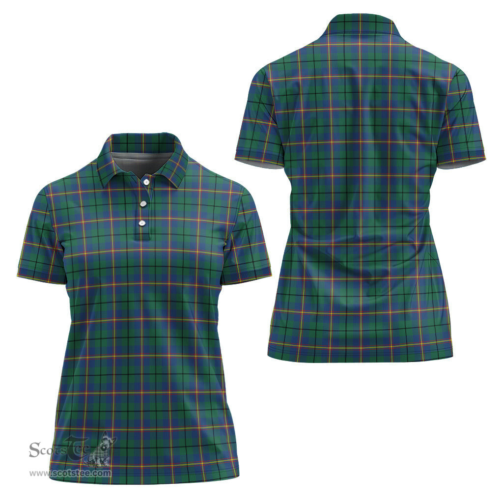Scottish Carmichael Ancient Clan Tartan Polo Shirt For Women, Women's Scottish Polo Shirt Scottish Plaid Tartan Plaid - ScotsTee - scotstee.com