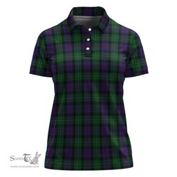 Scottish Campbell of Cawdor Clan Tartan Polo Shirt For Women, Women's Scottish Polo Shirt Scottish Plaid Tartan Plaid - ScotsTee - scotstee.com