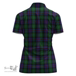 Scottish Campbell of Cawdor Clan Tartan Polo Shirt For Women, Women's Scottish Polo Shirt Scottish Plaid Tartan Plaid - ScotsTee - scotstee.com