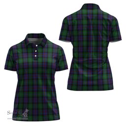 Scottish Campbell of Cawdor Clan Tartan Polo Shirt For Women, Women's Scottish Polo Shirt Scottish Plaid Tartan Plaid - ScotsTee - scotstee.com