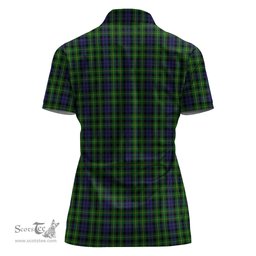 Scottish Campbell of Breadalbane Clan Tartan Polo Shirt with Family Crest For Women, Women's Scottish Polo Shirt Scottish Plaid Tartan Plaid - ScotsTee - scotstee.com