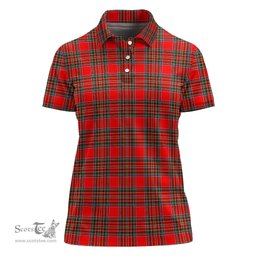Scottish Binning Clan Tartan Polo Shirt For Women, Women's Scottish Polo Shirt Scottish Plaid Tartan Plaid - ScotsTee - scotstee.com