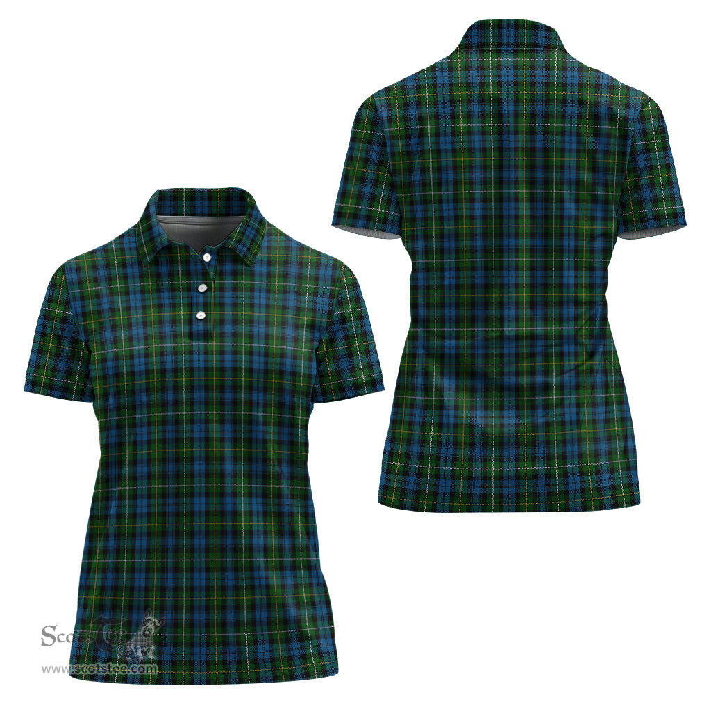 Scottish Campbell of Argyll #02 Clan Tartan Polo Shirt For Women, Women's Scottish Polo Shirt Scottish Plaid Tartan Plaid - ScotsTee - scotstee.com