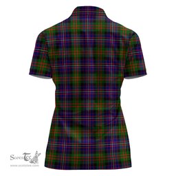 Scottish Cameron of Erracht Modern Clan Tartan Polo Shirt with Family Crest For Women, Women's Scottish Polo Shirt Scottish Plaid Tartan Plaid - ScotsTee - scotstee.com