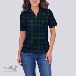 Scottish Campbell Modern Clan Tartan Polo Shirt For Women, Women's Scottish Polo Shirt Scottish Plaid Tartan Plaid - ScotsTee - scotstee.com