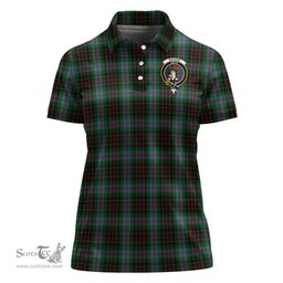Scottish Brodie Hunting Clan Tartan Polo Shirt with Family Crest For Women, Women's Scottish Polo Shirt Scottish Plaid Tartan Plaid - ScotsTee - scotstee.com