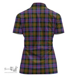 Scottish Carnegie Ancient Clan Tartan Polo Shirt with Family Crest For Women, Women's Scottish Polo Shirt Scottish Plaid Tartan Plaid - ScotsTee - scotstee.com