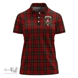 Scottish Brodie Clan Tartan Polo Shirt with Family Crest For Women, Women's Scottish Polo Shirt Scottish Plaid Tartan Plaid - ScotsTee - scotstee.com