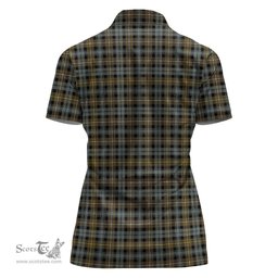 Scottish Campbell Argyll Weathered Clan Tartan Polo Shirt with Family Crest For Women, Women's Scottish Polo Shirt Scottish Plaid Tartan Plaid - ScotsTee - scotstee.com