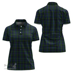 Scottish Campbell of Argyll #01 Clan Tartan Polo Shirt For Women, Women's Scottish Polo Shirt Scottish Plaid Tartan Plaid - ScotsTee - scotstee.com