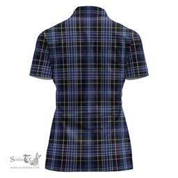 Scottish Clark Clan Tartan Polo Shirt For Women, Women's Scottish Polo Shirt Scottish Plaid Tartan Plaid - ScotsTee - scotstee.com