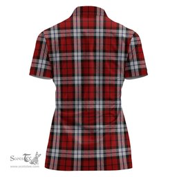 Scottish Brodie Dress Clan Tartan Polo Shirt with Family Crest For Women, Women's Scottish Polo Shirt Scottish Plaid Tartan Plaid - ScotsTee - scotstee.com
