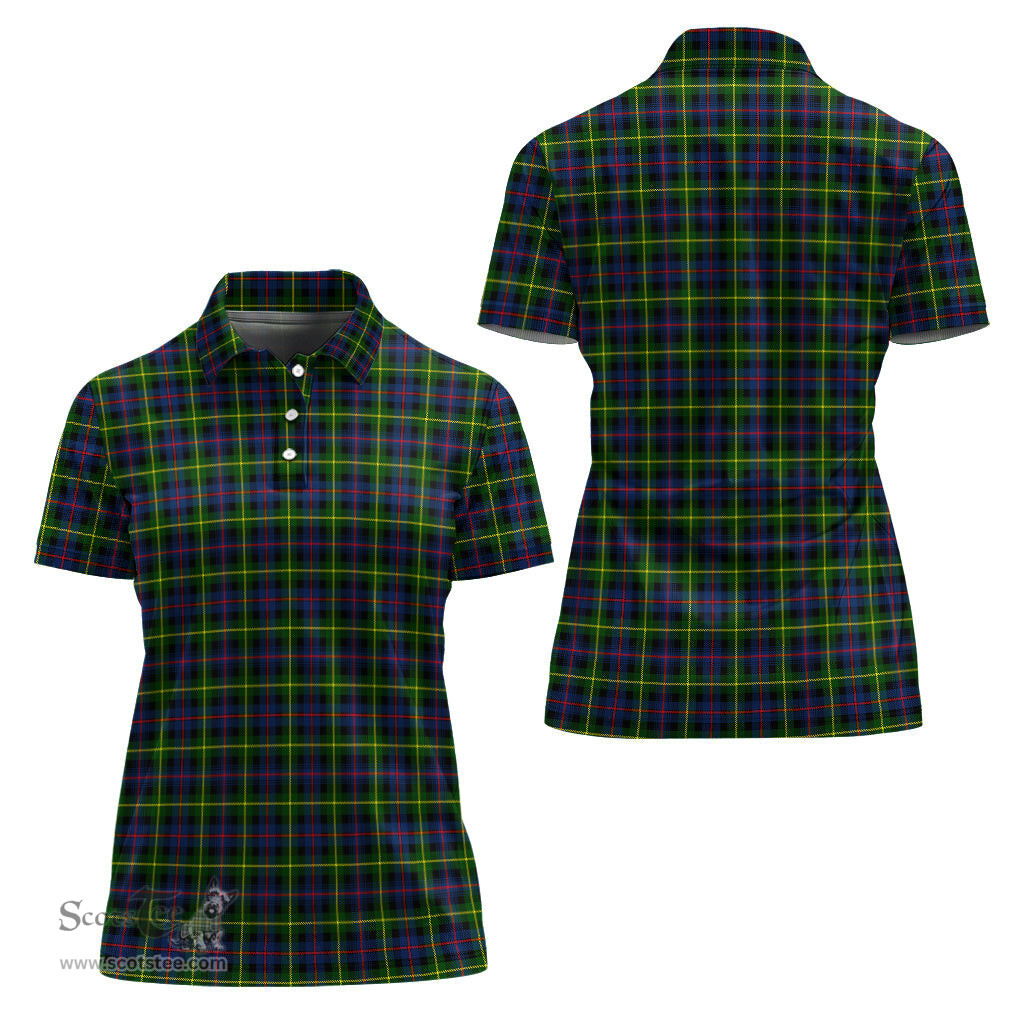 Scottish Farquharson Modern Clan Tartan Polo Shirt For Women, Women's Scottish Polo Shirt Scottish Plaid Tartan Plaid - ScotsTee - scotstee.com