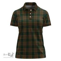 Scottish Fitzsimmons Clan Tartan Polo Shirt For Women, Women's Scottish Polo Shirt Scottish Plaid Tartan Plaid - ScotsTee - scotstee.com