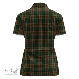 Scottish Fitzsimmons Clan Tartan Polo Shirt For Women, Women's Scottish Polo Shirt Scottish Plaid Tartan Plaid - ScotsTee - scotstee.com
