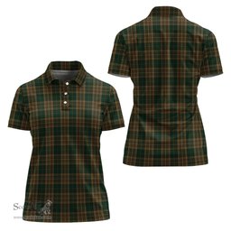 Scottish Fitzsimmons Clan Tartan Polo Shirt For Women, Women's Scottish Polo Shirt Scottish Plaid Tartan Plaid - ScotsTee - scotstee.com