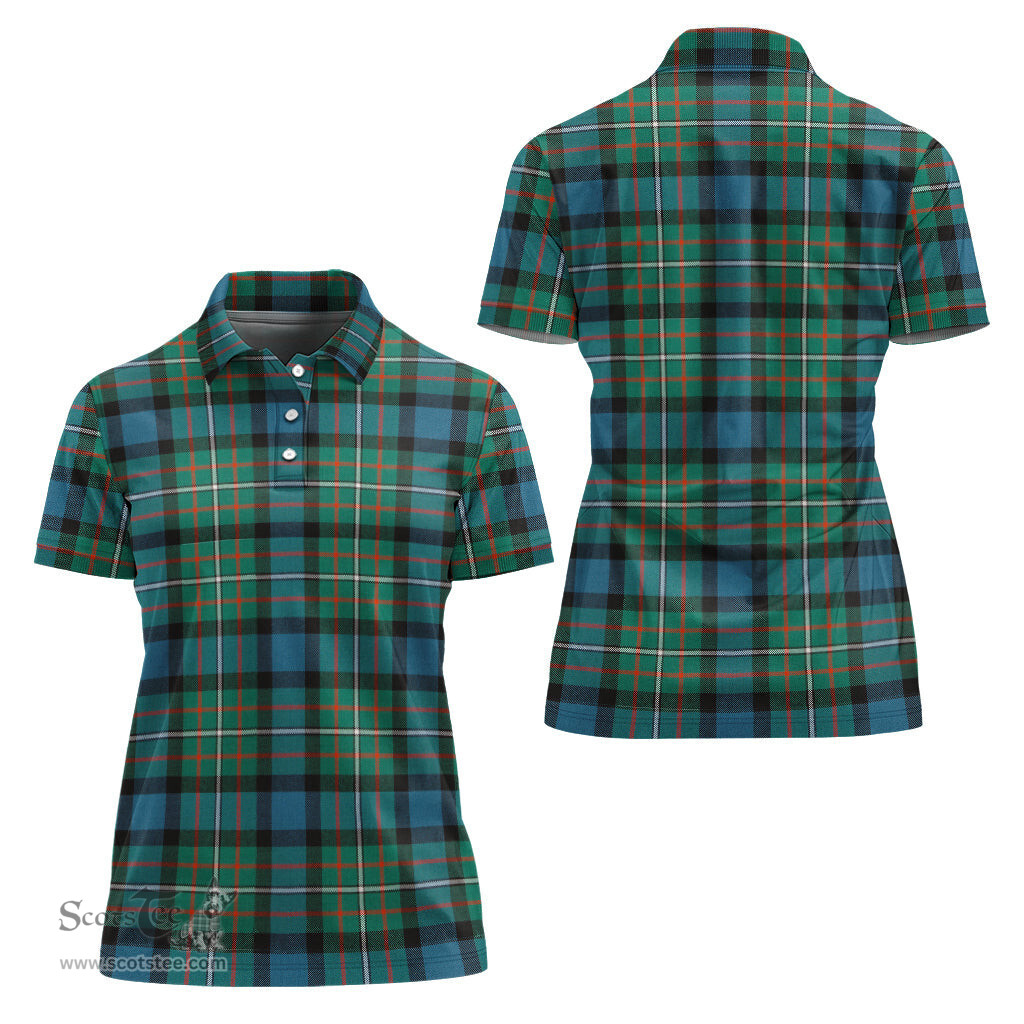 Scottish Ferguson Ancient Clan Tartan Polo Shirt For Women, Women's Scottish Polo Shirt Scottish Plaid Tartan Plaid - ScotsTee - scotstee.com