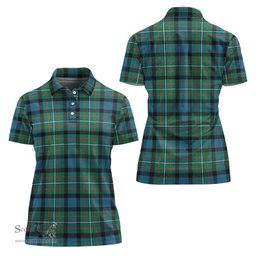 Scottish Ferguson Ancient Clan Tartan Polo Shirt For Women, Women's Scottish Polo Shirt Scottish Plaid Tartan Plaid - ScotsTee - scotstee.com