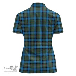 Scottish Fergusson Ancient Clan Tartan Polo Shirt For Women, Women's Scottish Polo Shirt Scottish Plaid Tartan Plaid - ScotsTee - scotstee.com