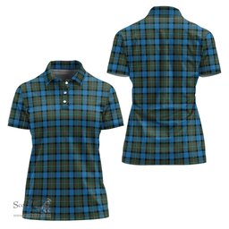 Scottish Fergusson Ancient Clan Tartan Polo Shirt For Women, Women's Scottish Polo Shirt Scottish Plaid Tartan Plaid - ScotsTee - scotstee.com
