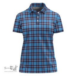 Scottish Elliot Ancient Clan Tartan Polo Shirt For Women, Women's Scottish Polo Shirt Scottish Plaid Tartan Plaid - ScotsTee - scotstee.com