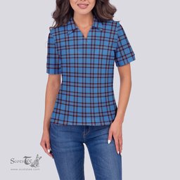 Scottish Elliot Ancient Clan Tartan Polo Shirt For Women, Women's Scottish Polo Shirt Scottish Plaid Tartan Plaid - ScotsTee - scotstee.com