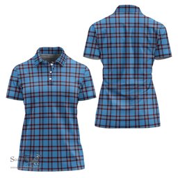 Scottish Elliot Ancient Clan Tartan Polo Shirt For Women, Women's Scottish Polo Shirt Scottish Plaid Tartan Plaid - ScotsTee - scotstee.com