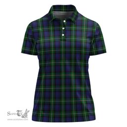 Scottish Forbes Clan Tartan Polo Shirt For Women, Women's Scottish Polo Shirt Scottish Plaid Tartan Plaid - ScotsTee - scotstee.com