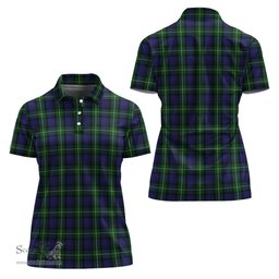 Scottish Forbes Clan Tartan Polo Shirt For Women, Women's Scottish Polo Shirt Scottish Plaid Tartan Plaid - ScotsTee - scotstee.com