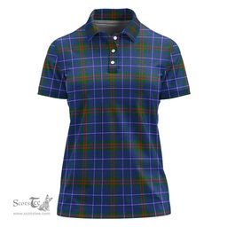 Scottish Edmonstone Clan Tartan Polo Shirt For Women, Women's Scottish Polo Shirt Scottish Plaid Tartan Plaid - ScotsTee - scotstee.com