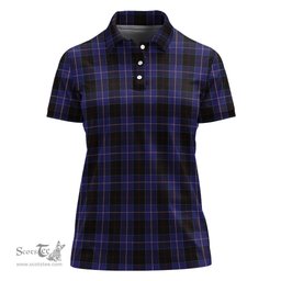 Scottish Dunlop Clan Tartan Polo Shirt For Women, Women's Scottish Polo Shirt Scottish Plaid Tartan Plaid - ScotsTee - scotstee.com