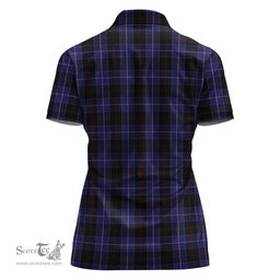 Scottish Dunlop Clan Tartan Polo Shirt For Women, Women's Scottish Polo Shirt Scottish Plaid Tartan Plaid - ScotsTee - scotstee.com