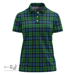 Scottish Forsyth Ancient Clan Tartan Polo Shirt For Women, Women's Scottish Polo Shirt Scottish Plaid Tartan Plaid - ScotsTee - scotstee.com
