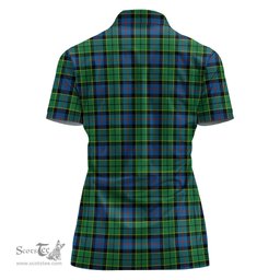 Scottish Forsyth Ancient Clan Tartan Polo Shirt For Women, Women's Scottish Polo Shirt Scottish Plaid Tartan Plaid - ScotsTee - scotstee.com